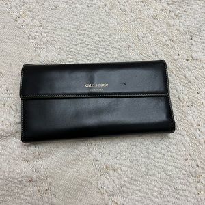 Kate Spade Black Checkbook Wallet